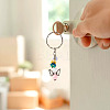 10Pcs 10 Colors Angel Acrylic Keychains KEYC-TA0001-26-7
