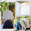 12Pcs 6 Colors PU Leather Fan Bookmarks AJEW-CL0002-09-5