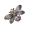 Alloy Rhinestone Brooch for Backpack Clothes PW-WG61EF0-01-3