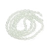 Transparent Crackle Glass Beads Strands DGLA-S085-6x8-01-2