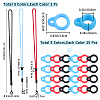 3Pcs 3 Colors Nylon Cord Neck Straps DIY-GF0008-34B-2