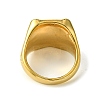 Ion Plating(IP) Square with Bird 304 Stainless Steel Rhinestone Signet Rings RJEW-Q815-04G-M-3