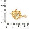 Brass Micro Pave Cubic Zirconia Pendants KK-D426-21B-G-3