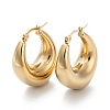 Chunky Vintage Hoop Earrings for Women X1-EJEW-O096-53G-1