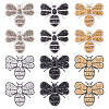 Glitter Hotfix Rhinestone Iron on Patches DIY-PH0003-06-1