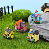 8Pcs 4 Styles Resin Villa House Figurines Display Decorations DJEW-SP0001-18-5