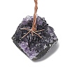 Natural Tiger Eye Chips Tree of Life Decorations DJEW-P022-03A-04-3