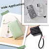 6Pcs 3 Colors Butterfly Acrylic Mobile Straps AJEW-GF0009-11-5