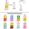 DIY Bear Resin Dangle Making Kits DIY-NB0004-25P-2