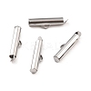 Non-Tarnish 304 Stainless Steel Slide On End Clasp Tubes STAS-C044-08B-P-2