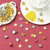 50Pcs 2 Colors Brass Butterfly Clutches Pin Backs KK-CJ0002-54-6
