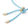 Nylon Round Cord Slider Bracelet Makings AJEW-JB01537-4