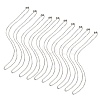 10Pcs 304 Stainless Steel Cable Chain Necklaces Set for Men Women MAK-YW0002-01P-2