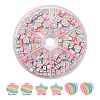 120Pcs 3 Style Handmade Polymer Clay Beads CLAY-YW0001-63-1