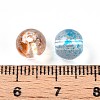 Baking Paint Transparent Glass Beads DGLA-R053-8mm-M-4