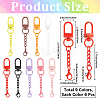 54Pcs Spray Painted Iron Swivel Clasps FIND-SC0022-76-2
