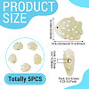5Pcs Handmade Porcelain Beads PORC-TADJ0001-05F-3