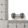 Brass Micro Pave Black Cubic Zirconia Beads KK-G493-34A-P01-3