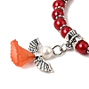 Lovely Wedding Dress Angel Bracelets for Kids BJEW-JB00727-17-2