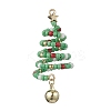 Glass Seed Beaded Christmas Tree Big Pendants PALLOY-TA00330-02-1
