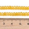 Dyed Natural Malaysia Jade Rondelle Beads Strands X-G-E316-2x4mm-30-5