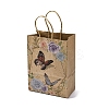 Flower Butterfly Pattern Kraft Paper Bags CARB-F012-03B-1