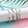Natural Flower Amazonite Chips Bracelets for Women BJEW-H623-01S-08-3