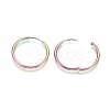 Ion Plating(IP) 304 Stainless Steel Huggie Hoop Earrings LS-EJEW-F111A-25mm-Y-3