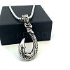 Vintage Style 304 Stainless Steel Fish Hook Pendant Necklaces for Men Women Jewelry NL8016-5