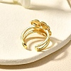 Brass Cuff Rings for Women RJEW-Q008-08G-5