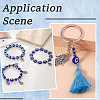 3 Strands 3 Styles Round Handmade Evil Eye Lampwork Beads Strands LAMP-PA0001-48-7
