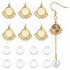 8Pcs 304 Stainless Steel Pendant Cabochon Settings DIY-UN0055-93-1