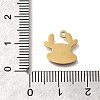 Ion Plating(IP) 304 Stainless Steel Charms STAS-A104-05G-3