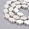 Grade AA Electroplated Non-magnetic Synthetic Hematite Beads Strands G-G780-01S-1