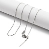 Adjustable 304 Stainless Steel Cable Chain Necklaces NJEW-K270-03P-1