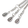 Tibetan Style Alloy Curb Chain Tassel Big Pendants X-FIND-I025-01E-3