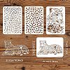 PET Hollow out Drawing Painting Stencils Sets for Kids Teen Boys Girls DIY-WH0172-634-2