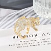 Brass Micro Pave Clear Cubic Zirconia Cuff Rings for Women Men RJEW-Z080-01G-3