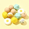 5 Styles Food Grade Eco-Friendly Silicone Beads SIL-FS0001-25-7