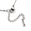 Non-Tarnish 304 Stainless Steel Pendant Necklaces NJEW-P306-01P-3