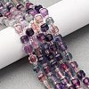 Natural Colorful Fluorite Beads Strands G-H096-A01-02-1