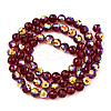 Transparent Electroplate Glass Beads Strands EGLA-N012-001-B01-2