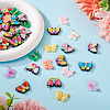 48Pcs 12 Styles Opaque & Transparent Resin Pendants RESI-TA0001-82-13