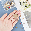 40Pcs Flat Round 304 Stainless Steel Charm Rhinestone Settings DIY-UN0002-71-3