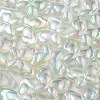 UV Plating Luminous Transparent Acrylic Beads OACR-P010-11E-3