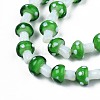 Mushroom Handmade Lampwork Beads Strands LAMP-R116-26-3