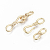 Brass Hook and S-Hook Clasps KK-S356-113G-NF-2