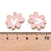 Rack Plating Alloy Enamel Pendants ENAM-N056-344D-3