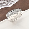 304 Stainless Steel Open Cuff Rings for Women RJEW-A079-07C-P-2