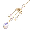 Faceted Glass Sun Catcher Pendant Decorations LS-AJEW-A037-13G-2